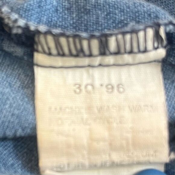 Levi’s Vintage Mens Denim Red Tag Two Horse Logo & 1850 Two Pocket Button Up Sz - Picture 11 of 12